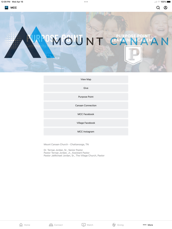 Mt. Canaan Chattanooga, TN iPad screenshot 4 - Education app