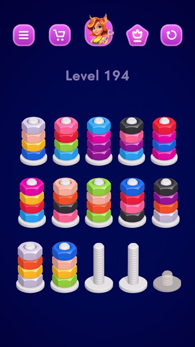 Nuts and Bolts — Sort Color Screenshot