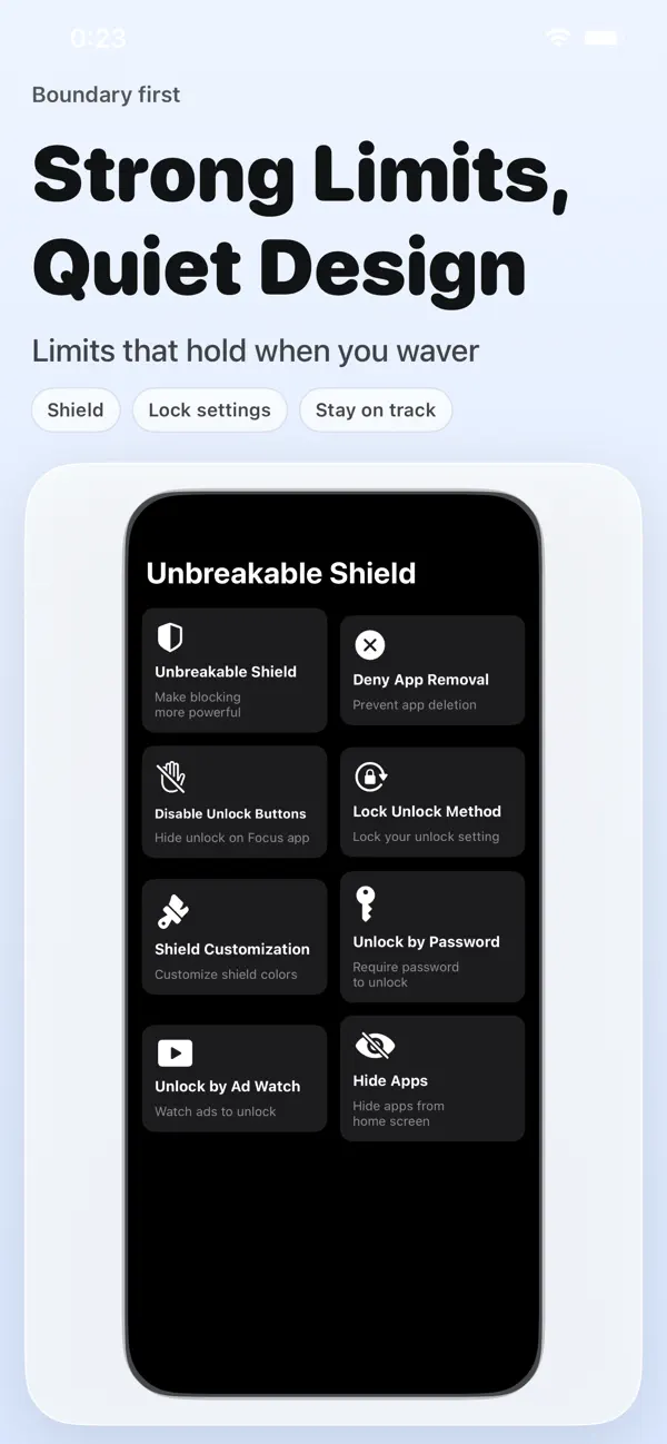 Screenshot #3 pour Bloqueur d'écran: Focus