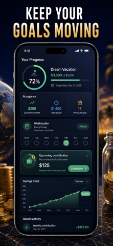 Savings Jar: Goal Tracker Screenshot 9 of 10