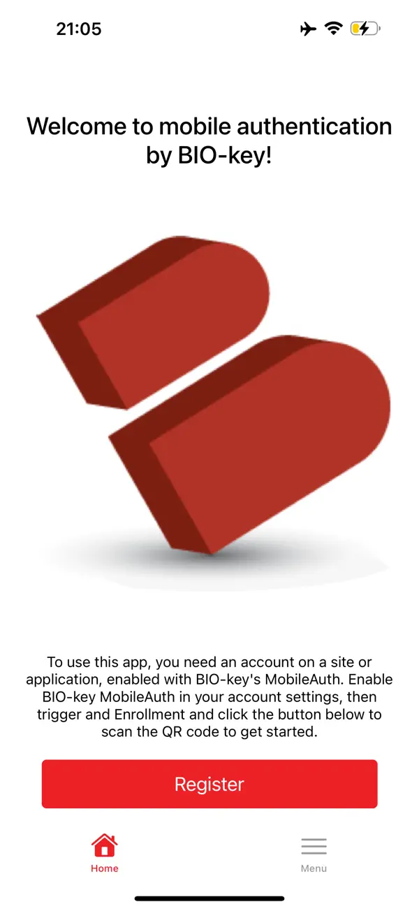 Screenshot #1 pour BIO-key MobileAuth