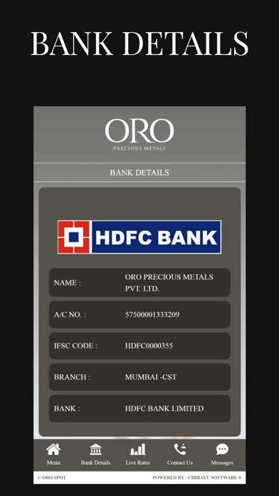 ORO Spot Screenshot