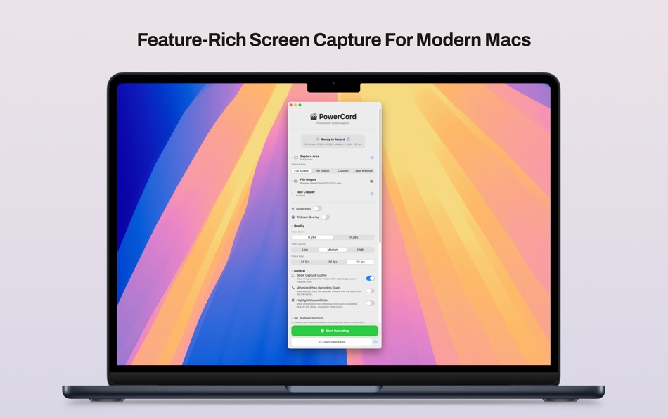 #1. PowerCord: Screen & Camera (macOS) 由: Matthew Grdinic
