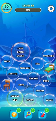 Word Bubble Sort: Pop Puzzle iPhone screenshot