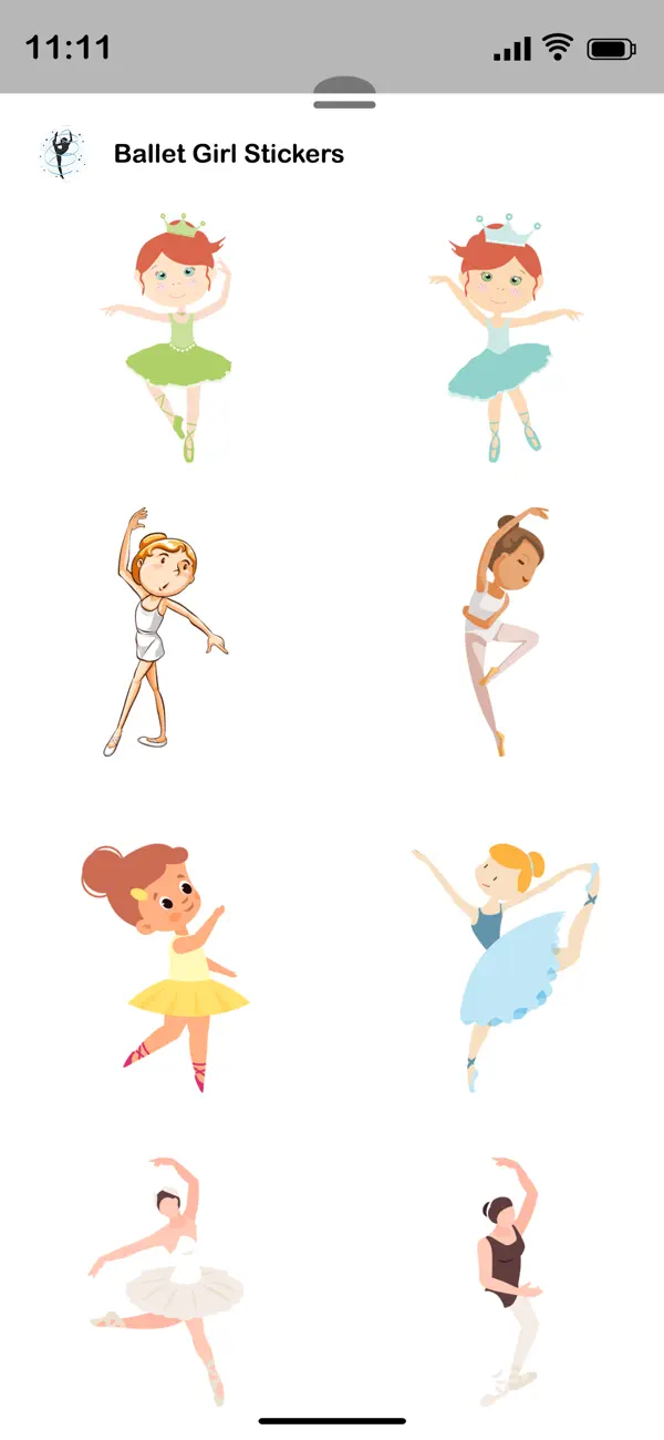 Screenshot #3 pour Ballet Girls Stickers