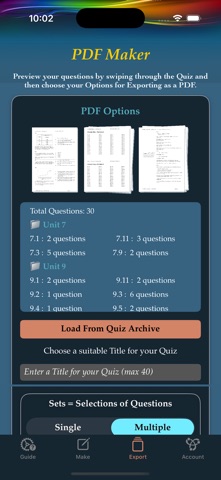 AP Chemistry Quiz & PDF Maker screenshot
