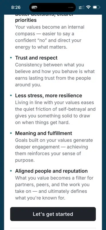 Core Values: Find Yours screenshot 2 of 7