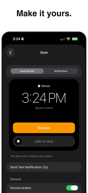 Spoken Alarm screenshot 4