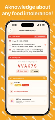 Gennit - Food allergy parties screenshot