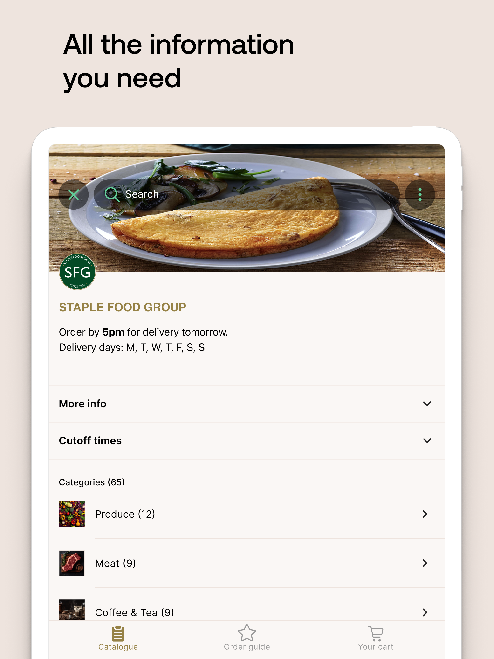 Staple Food Group App screenshot 8