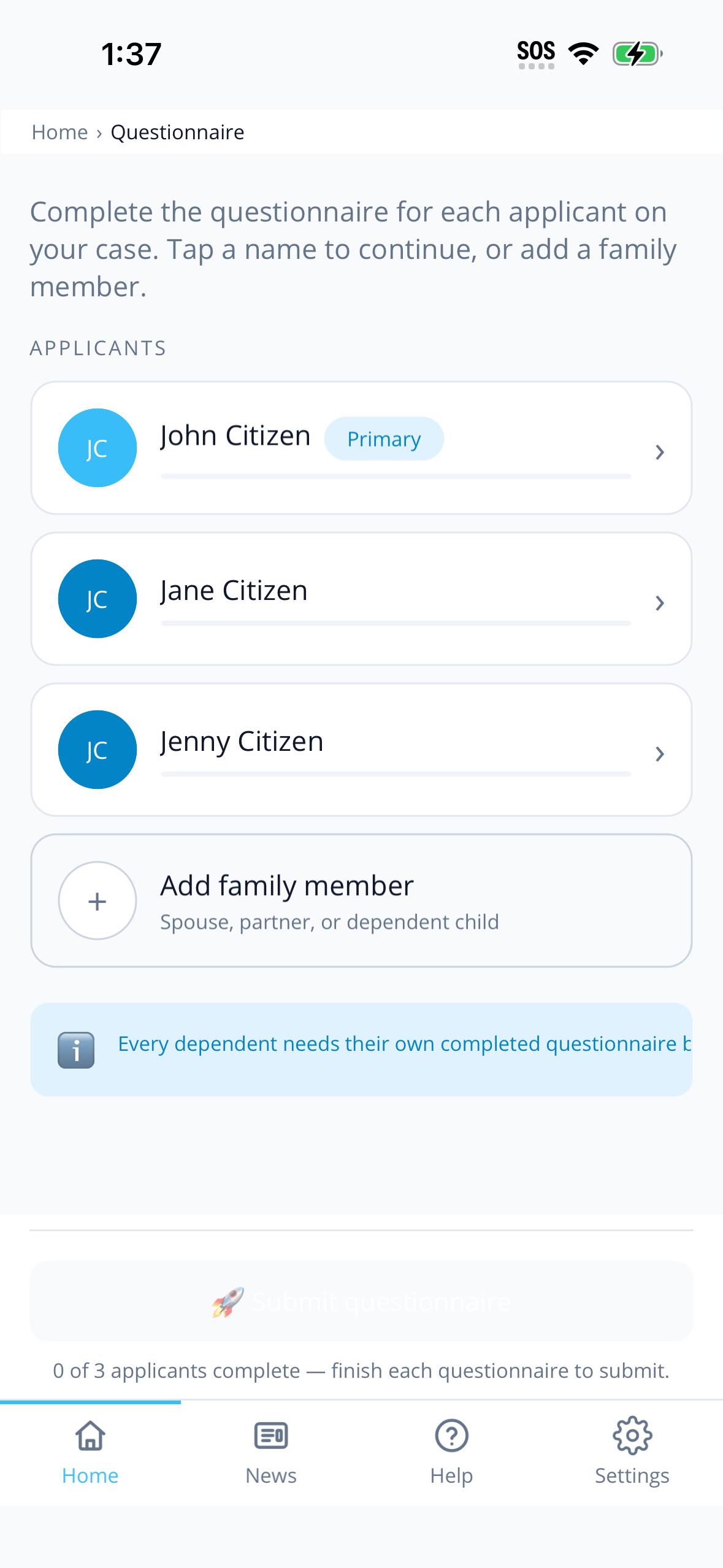 ARCHER Client App screenshot 3