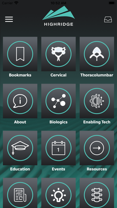The Highridge Spine App Screenshot