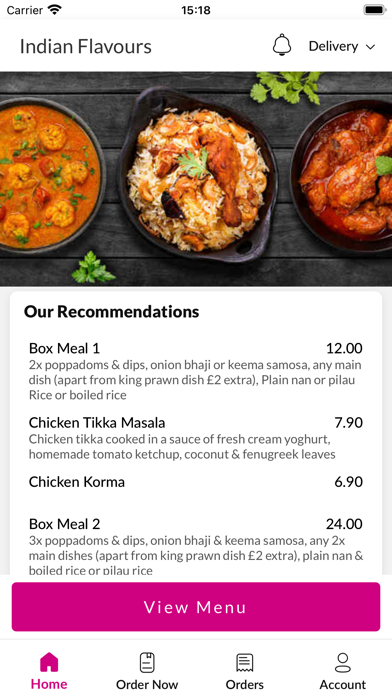 Indian Flavours. Screenshot