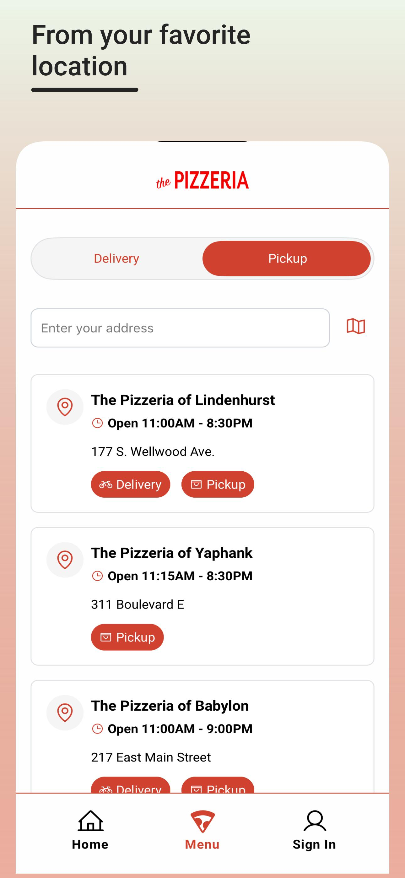 ThePizzeriaNY screenshot 3