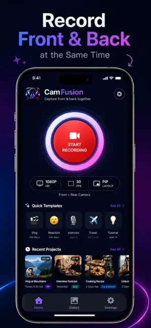 CamFusion: Live Dual Camera screenshot 1