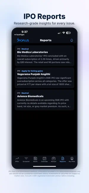 IPO Plus screenshot 4
