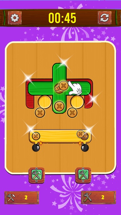 Bolts & Nuts - Wood Puzzle Sim Screenshot