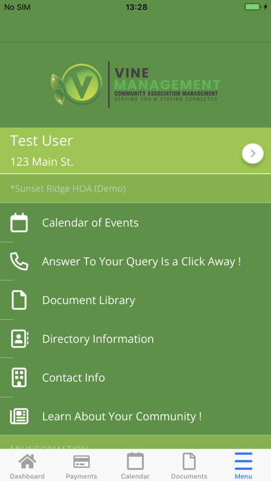VineConnect Screenshot