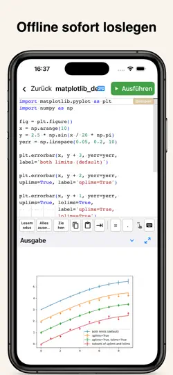 Screenshot von Python Coding auf dem iPhone 1