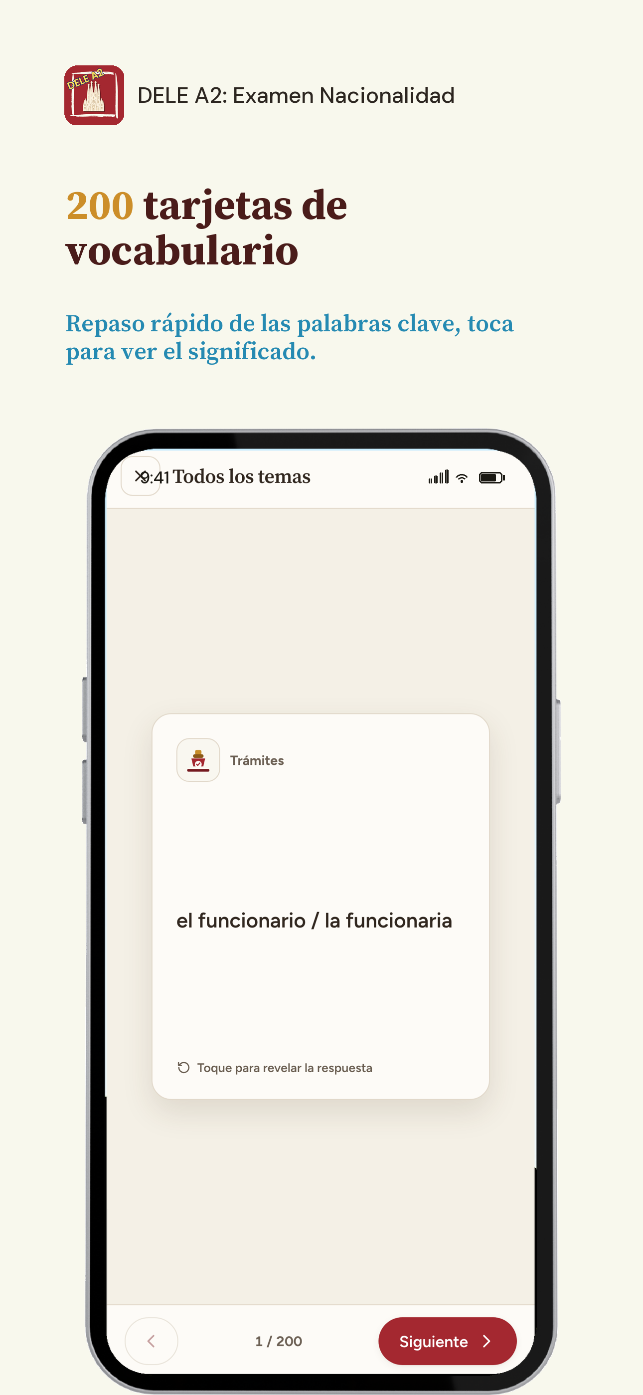 DELE A2: Examen Nacionalidad screenshot 6