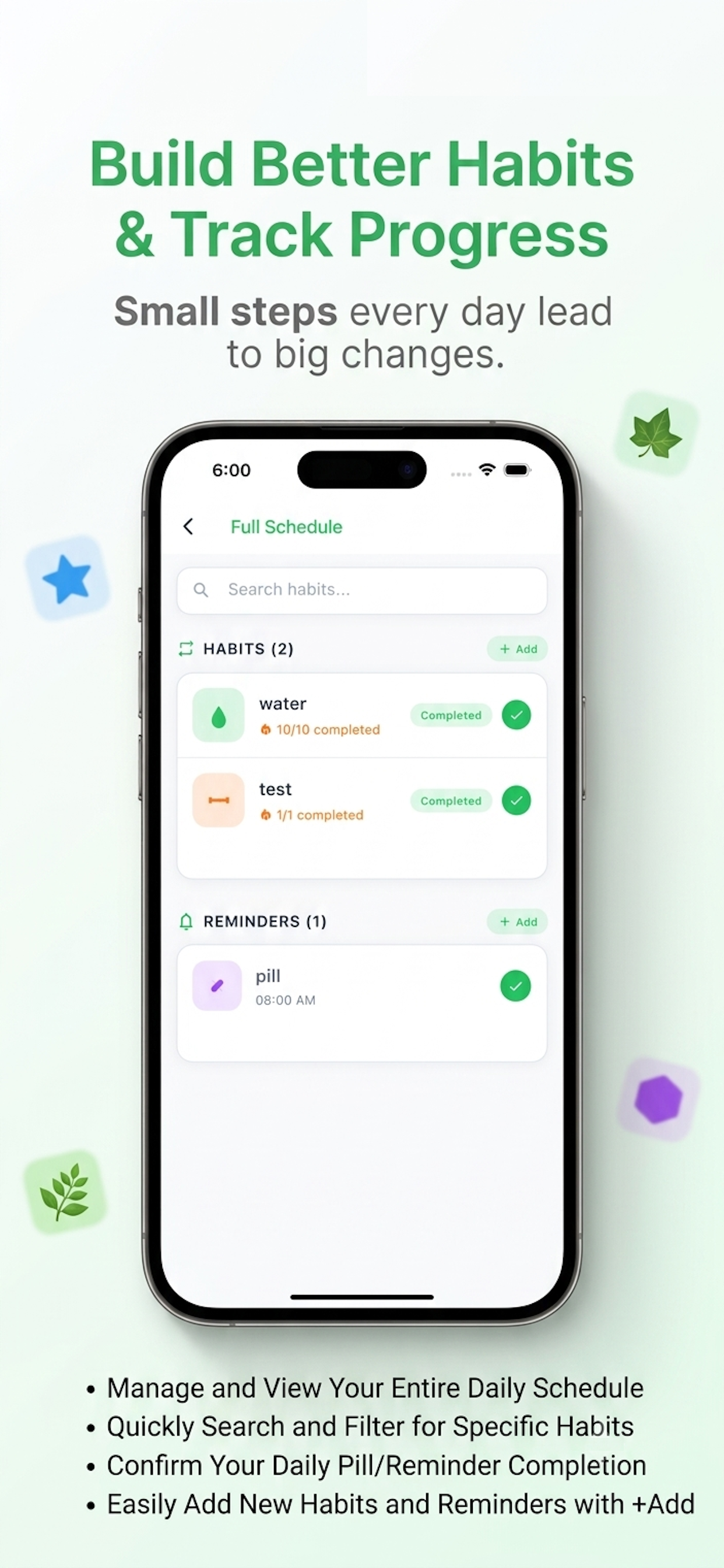 Daily Habit Tracker & Reminder screenshot 2