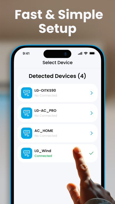 Air Conditioner Control App Screenshot