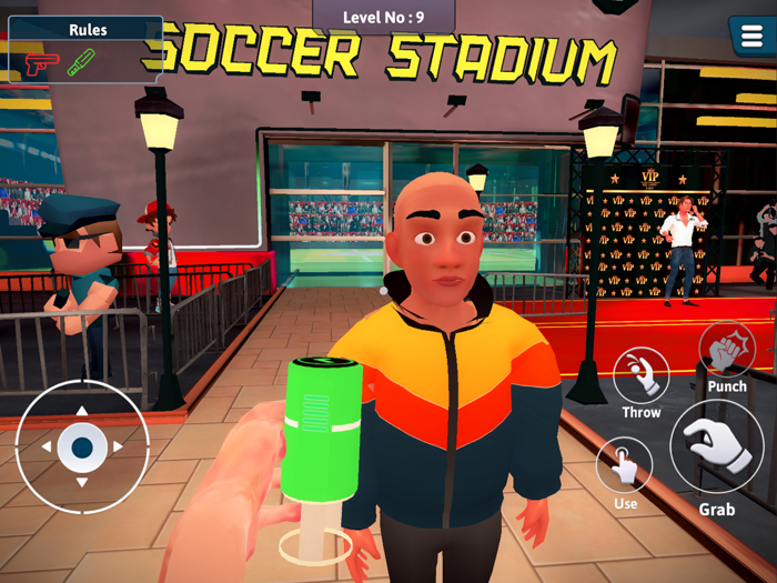 Stadium Guard Crowd Arrival