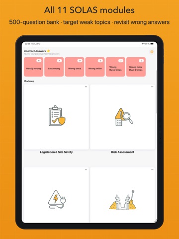 Safe Pass Course: SOLAS Card iPad screenshot