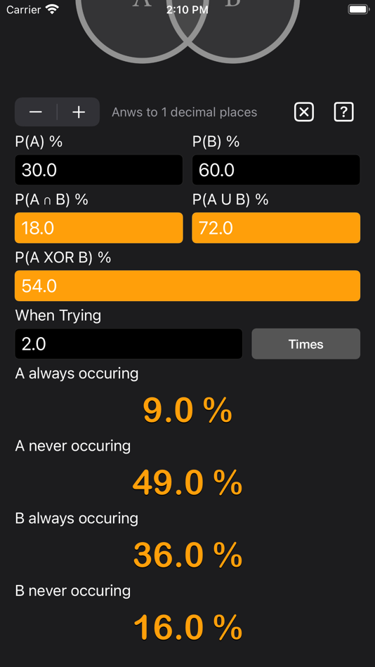 #2. Probability Calculator Plus (iOS) بواسطة: Heng Jia Liang