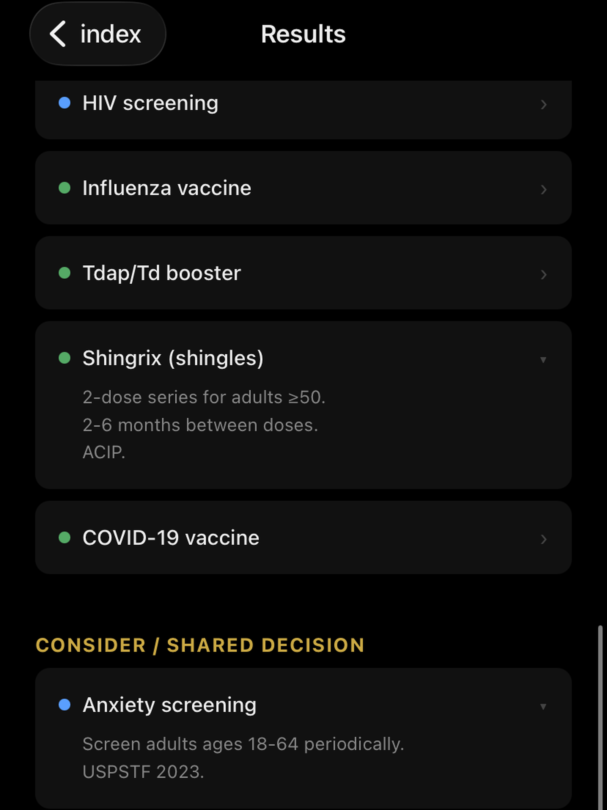 CodeScreen - Preventive Care