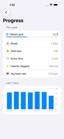 RepZen: Rep Counter & Coach iPhone screenshot