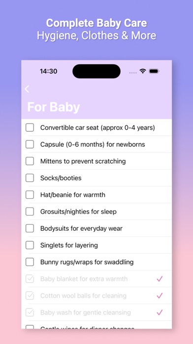 Baby Checklist - Shopping Listのおすすめ画像3