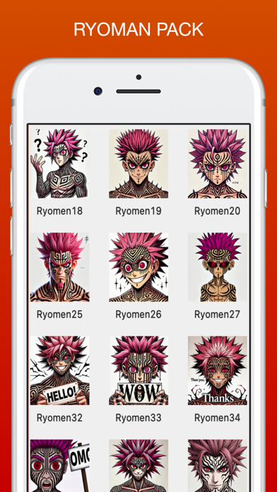Screenshot #1 pour Sukuna Stickers - Cursed Emoji