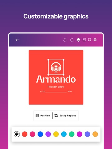 Logo Design Maker - Brand Shop iPad screenshot