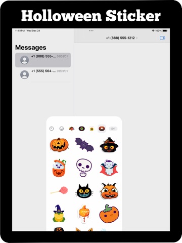 Halloween Sticker hd iPad screenshot