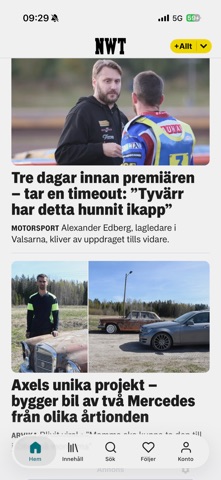 NWT iPhone screenshot