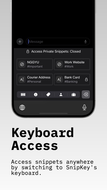 SnipKey - Keyboard Extension