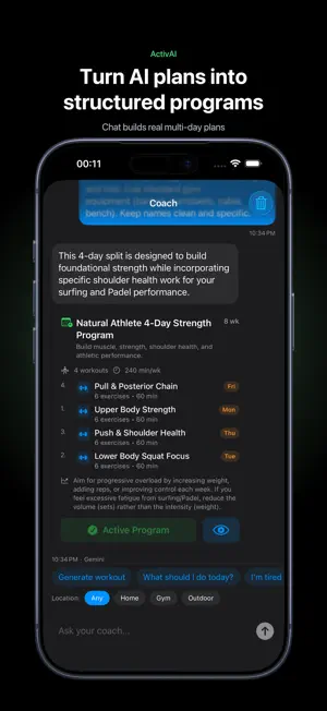 ActivAI: AI Workout Coach screenshot 2