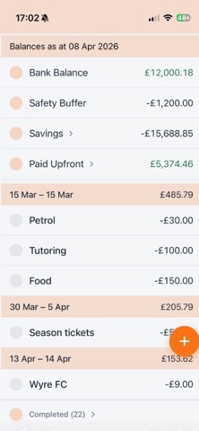 My Cash Flow screenshot