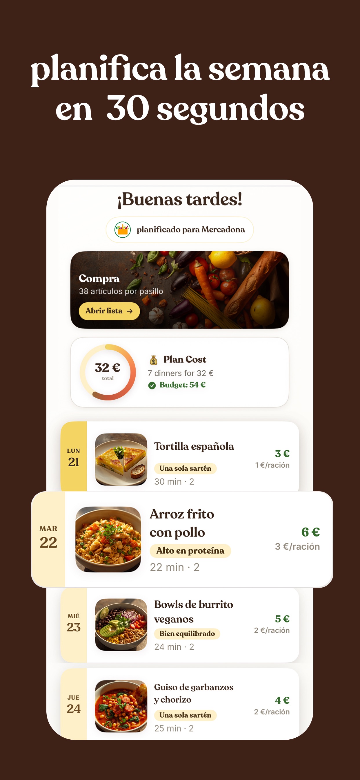 Screenshot 1 of Piatto - meal planner