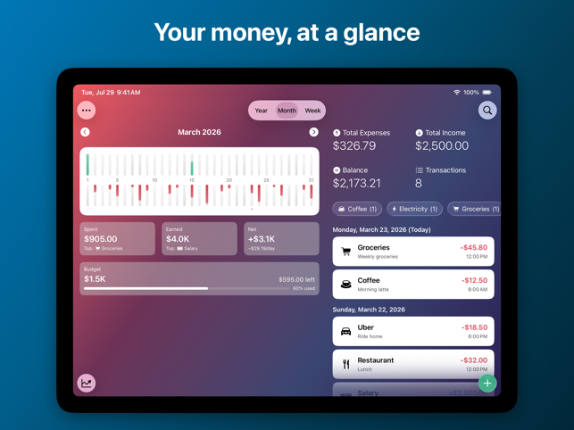 Coins - Spending Tracker Screenshot