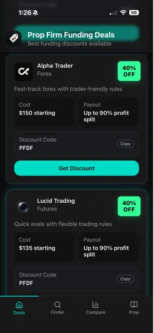 Prop Firm Deal Finder screenshot 3