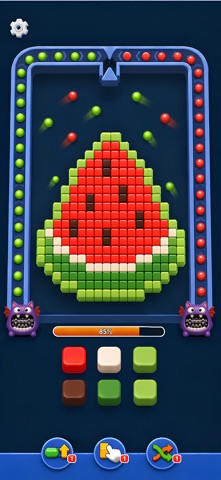 Bounce Sort - Ball Color Pixel iPhone screenshot