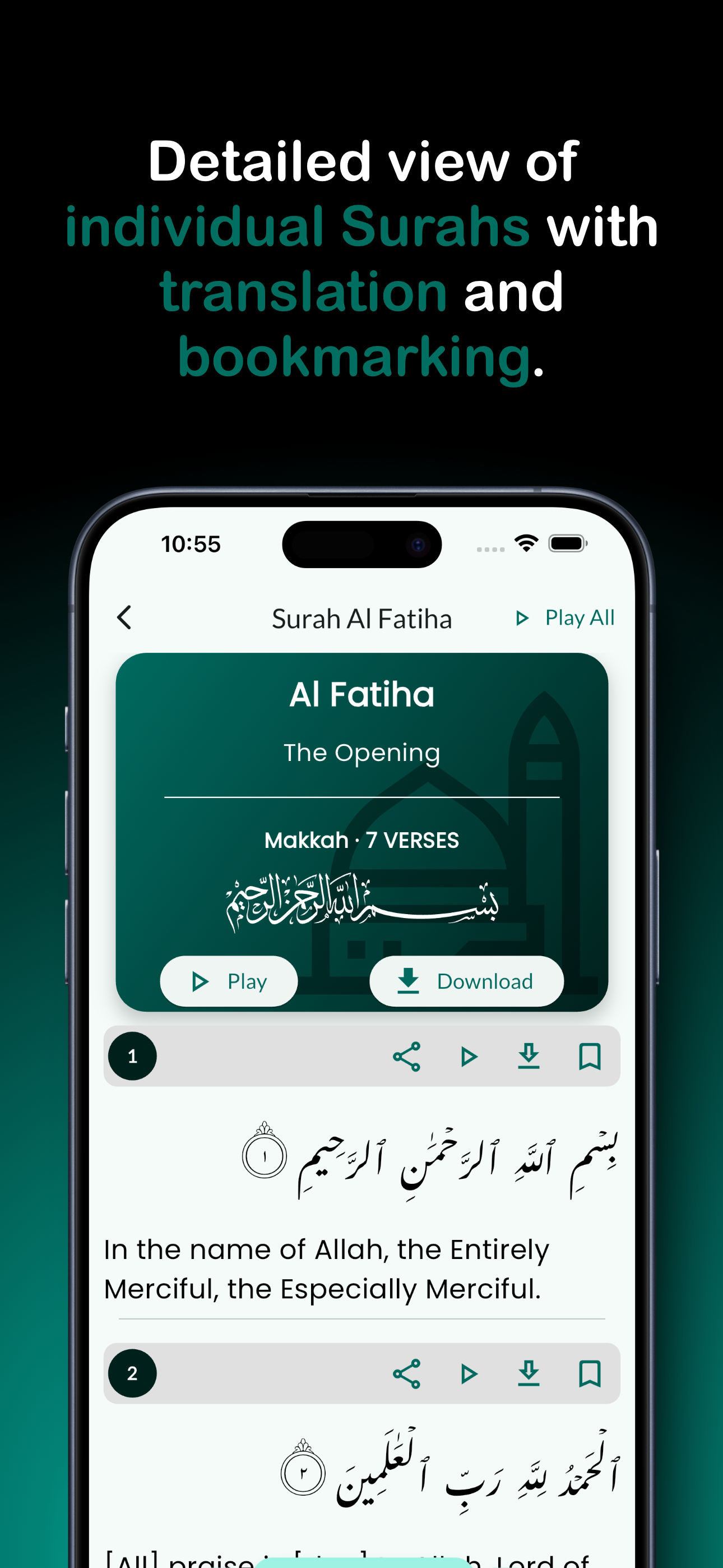 Quran Kareem:Audio,Translation