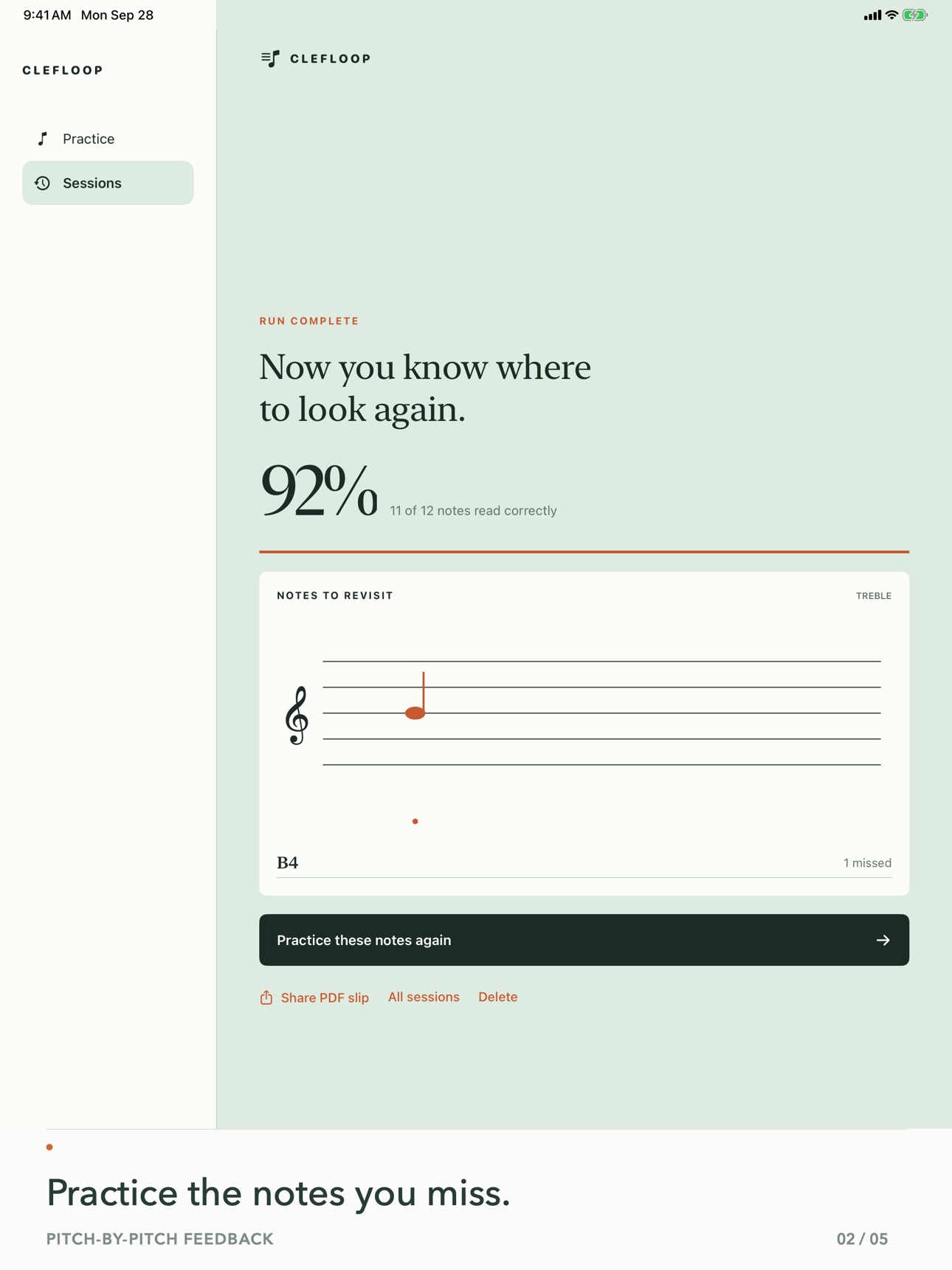 Screenshot 7 of Clefloop Note Reading