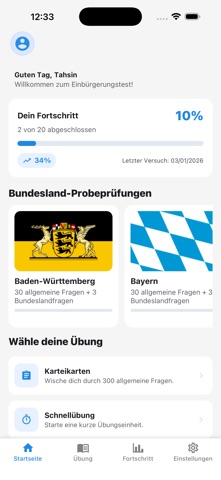 Germany Einbürgerungstest 2026 iPhone screenshot