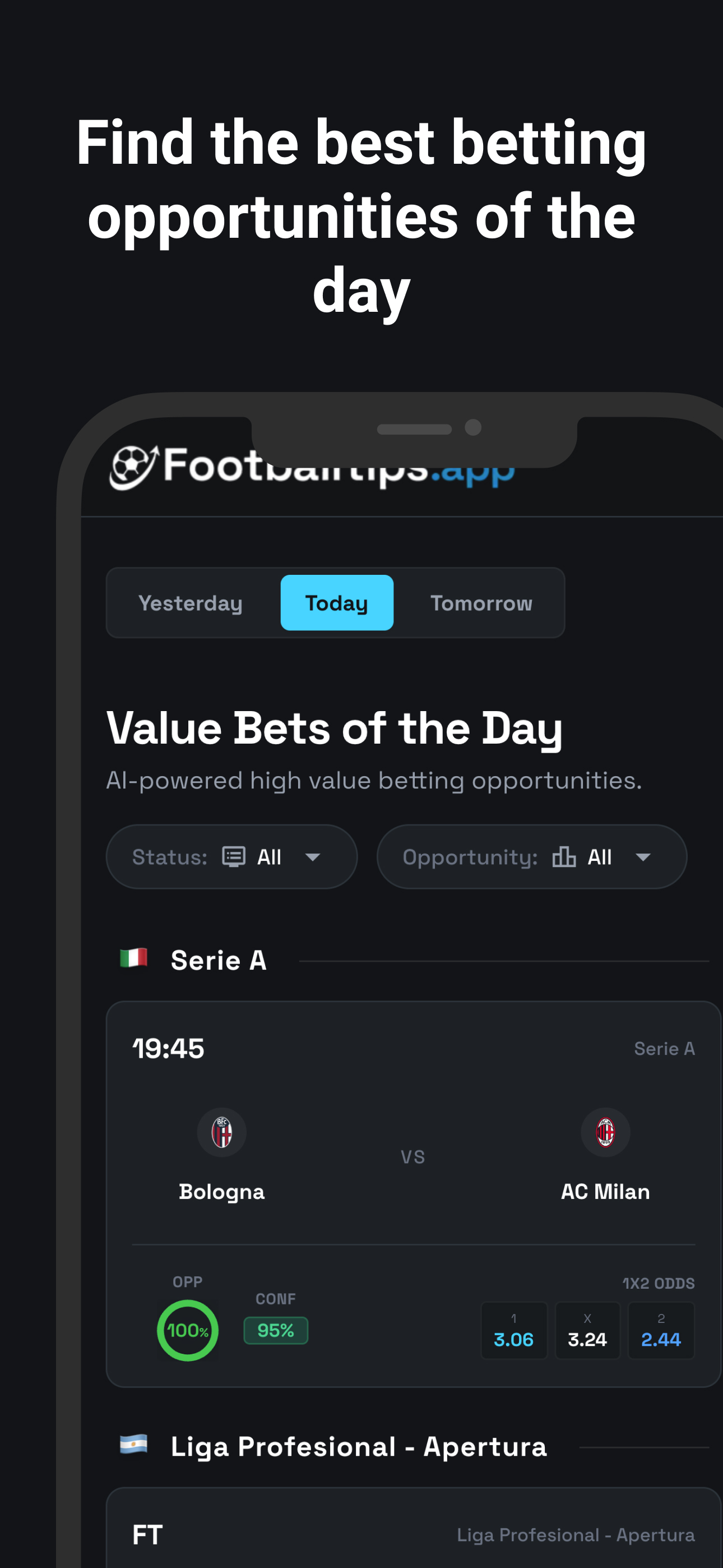 FootballTips: AI Bet Predictor