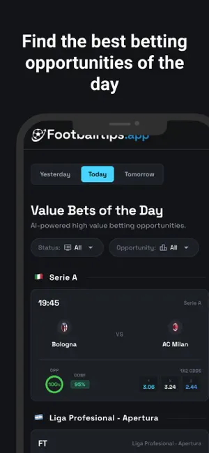 FootballTips: AI Bet Predictor screenshot 1