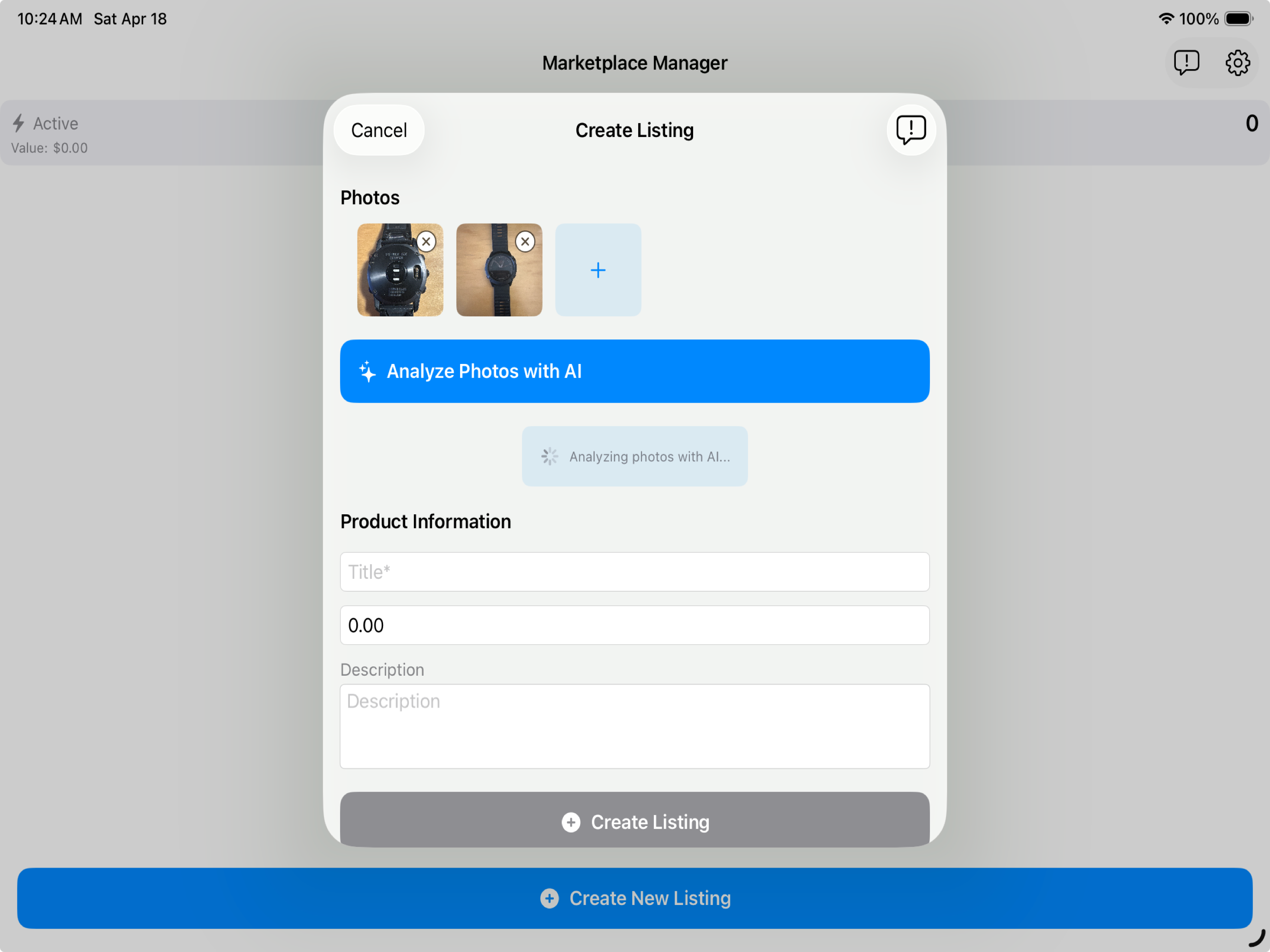 Marketplace Manager