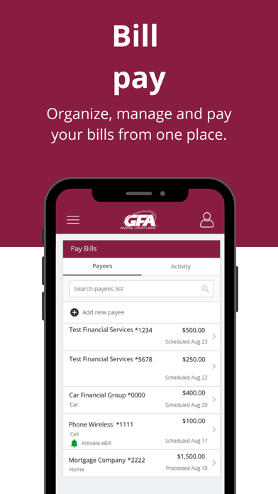 GFA MOBILE iPhone screenshot 6 - Finance app